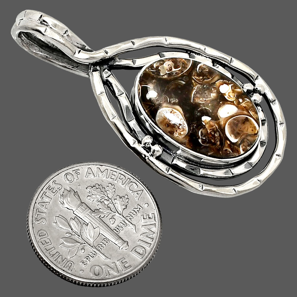 Natural Turtella Jasper - USA Pendant P-1410 SDP151111