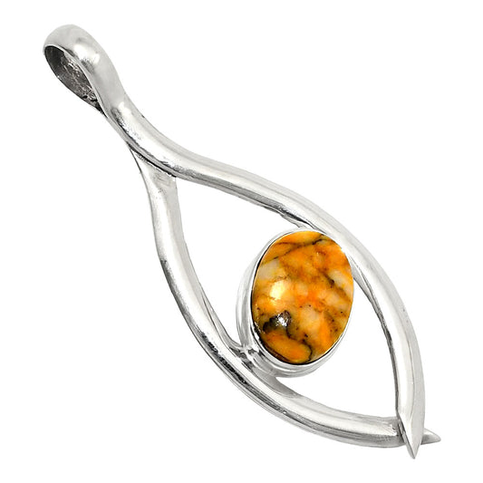 Natural Honey Dendritic Opal Pendant P-1384 SDP151152