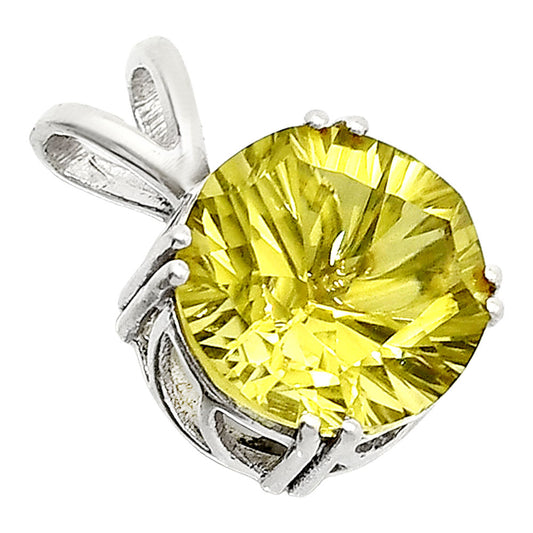 Fancy Cut Natural Lemon Quartz Pendant P-1737 SDP151241