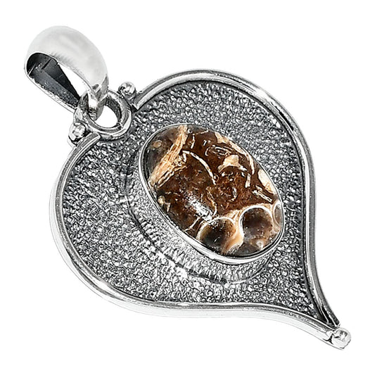 Heart - Natural Turtella Jasper - USA Pendant P-1503 SDP151282