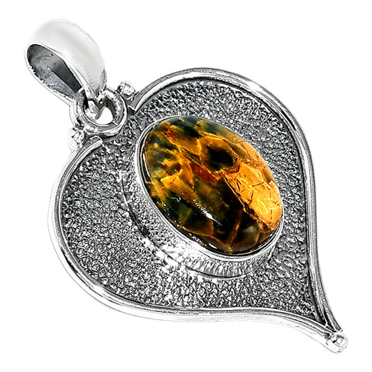 Heart - Natural Nellite Pendant P-1503 SDP151287