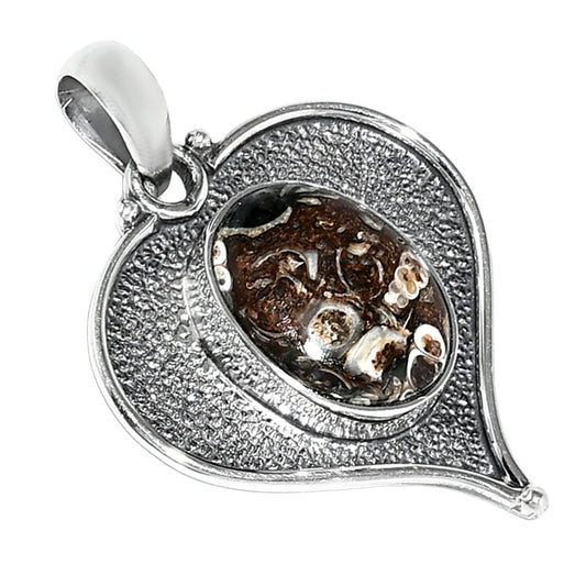 Heart - Natural Turtella Jasper - USA Pendant P-1503 SDP151298