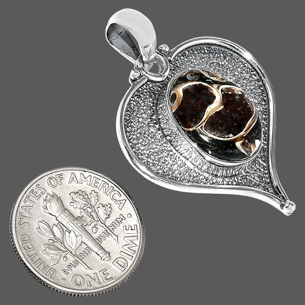 Heart - Natural Turtella Jasper - USA Pendant P-1503 SDP151299