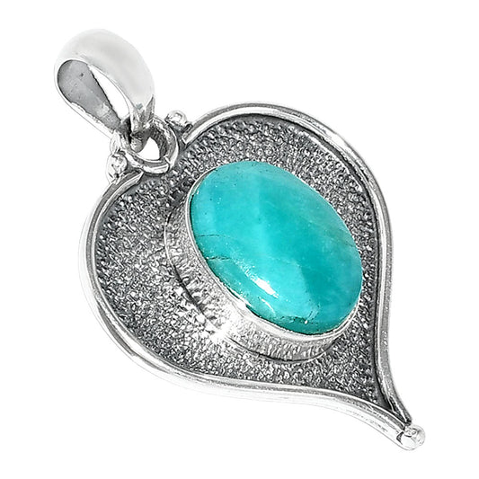 Heart - Natural Paraiba Amazonite Pendant P-1503 SDP151314