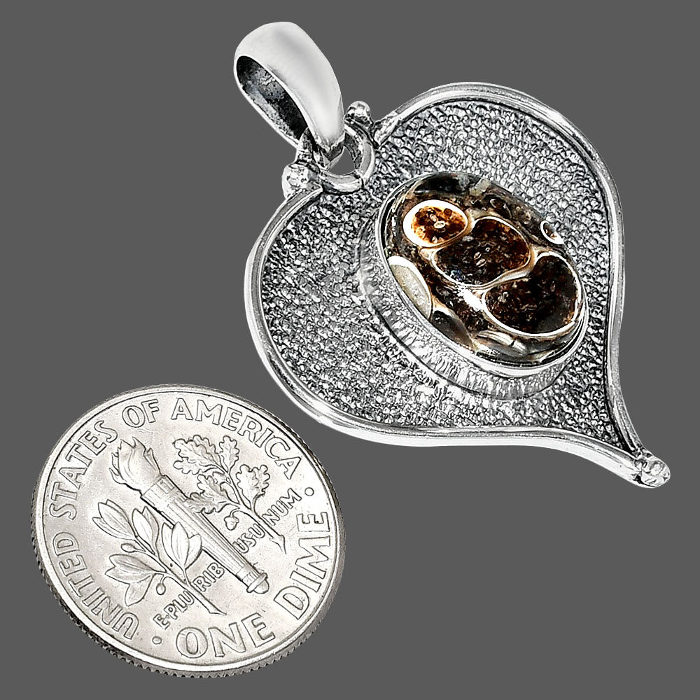 Heart - Natural Turtella Jasper - USA Pendant P-1503 SDP151328