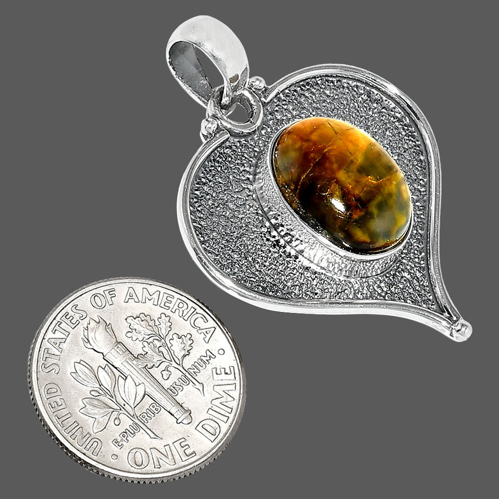 Heart - Natural Nellite Pendant P-1503 SDP151333
