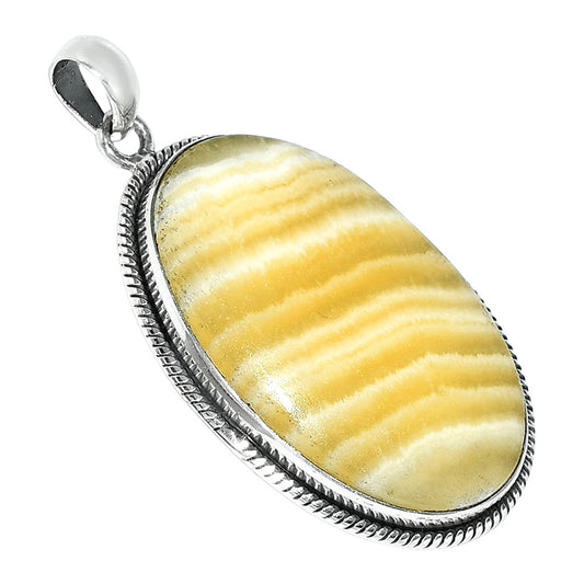 Natural Yellow Aragonite Pendant P-1068 SDP151413