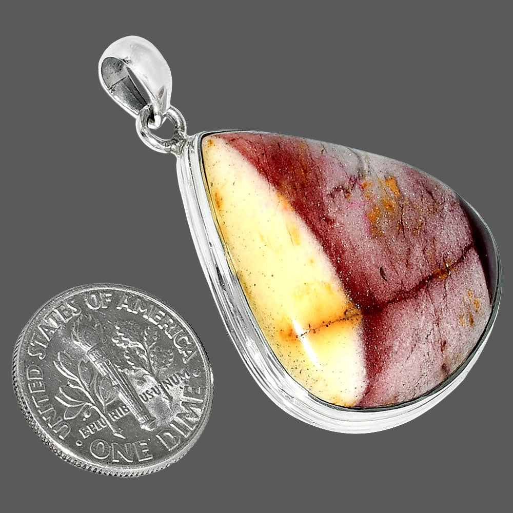 Natural Red Mookaite Pendant P-1124 SDP151521