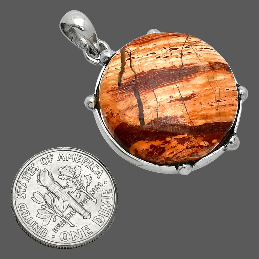 Natural Snake Skin Jasper Pendant P-1349 SDP151606