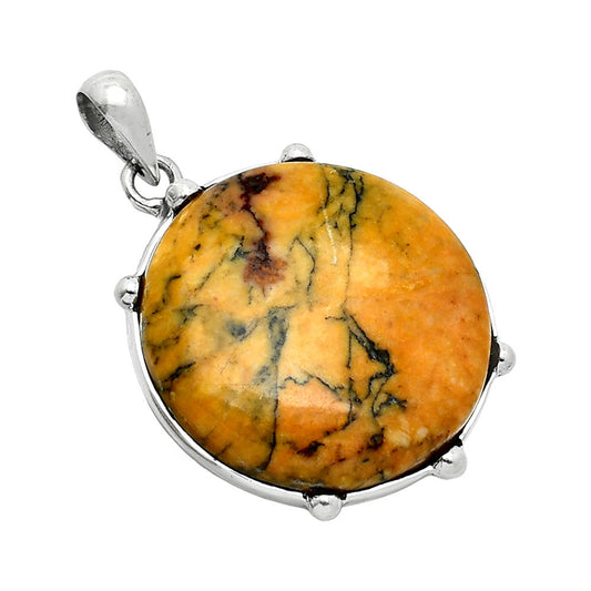 Natural Honey Dendritic Opal Pendant P-1349 SDP151625