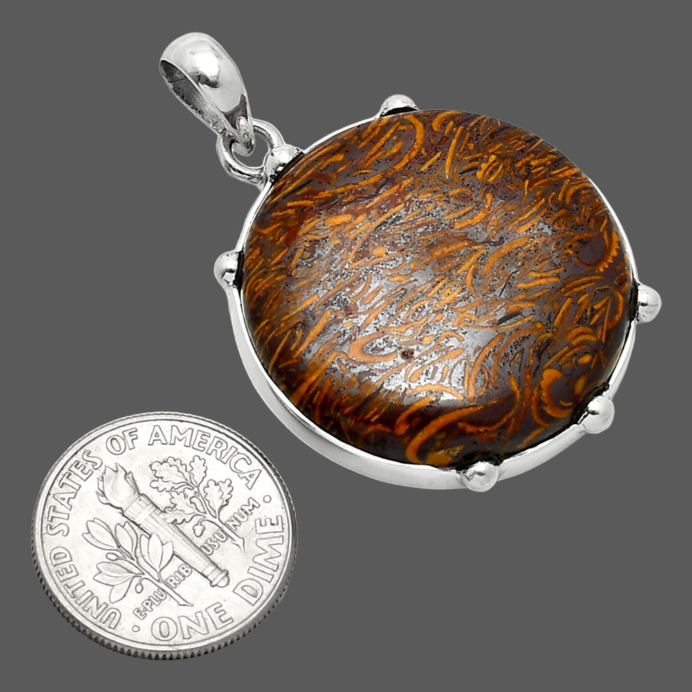 Natural Coquina Fossil Jasper - India Pendant P-1349 SDP151665