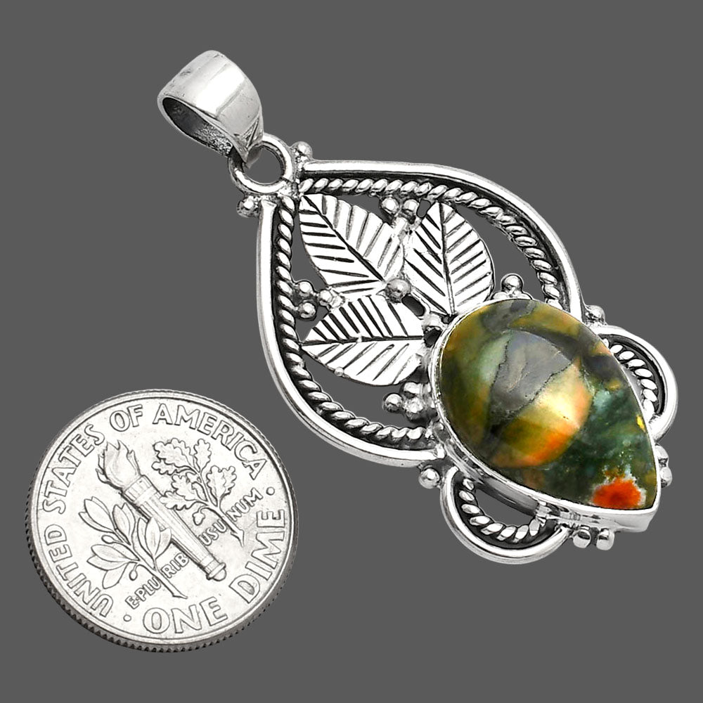 Natural Rhyolite - Rainforest Jasper Pendant P-1258 SDP151898