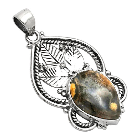 Natural Rose Plume Agate Pendant P-1258 SDP151915