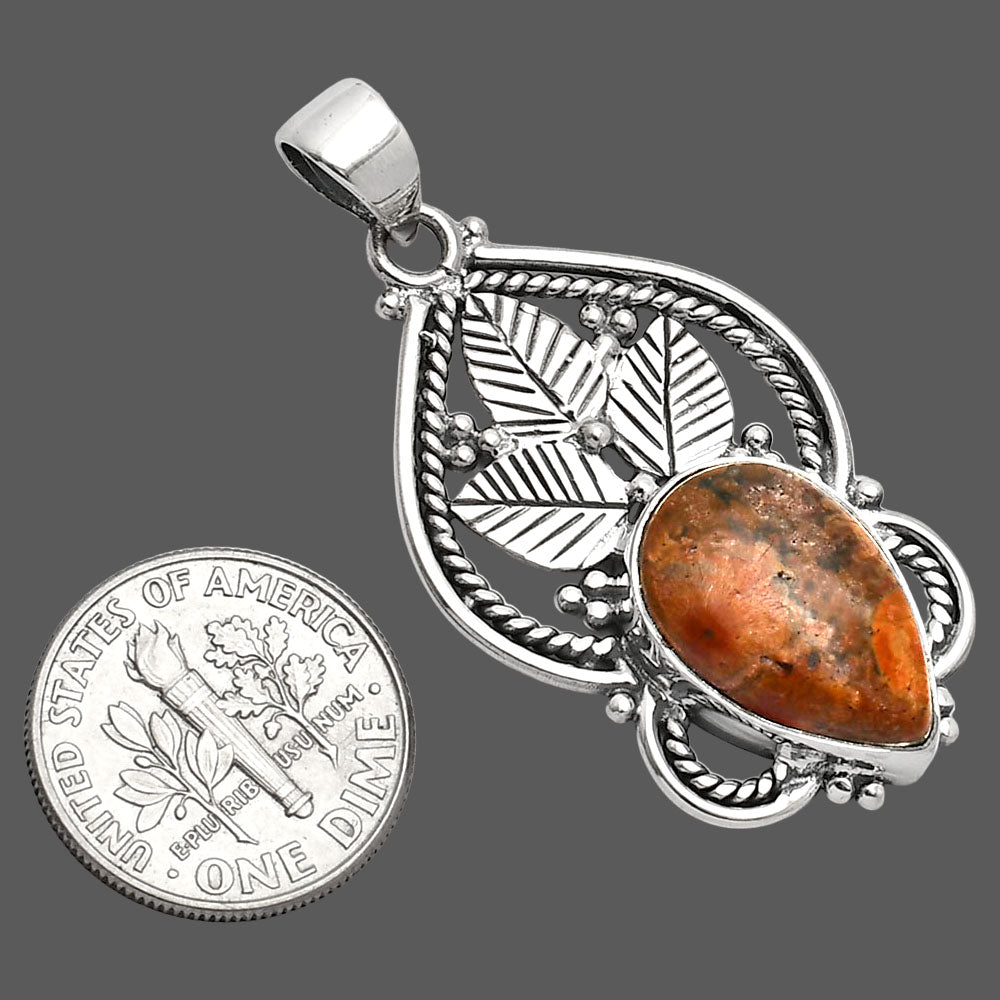 Natural Poppy Jasper Pendant P-1258 SDP151917