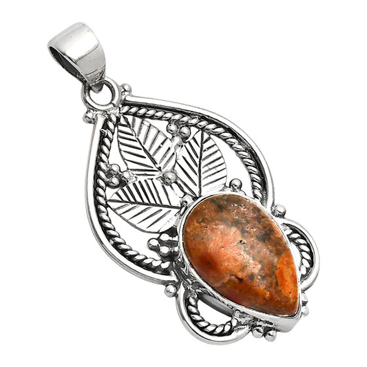 Natural Poppy Jasper Pendant P-1258 SDP151917