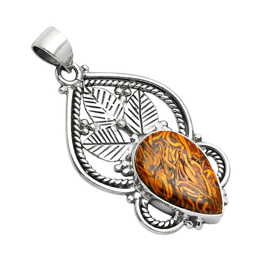 Natural Coquina Fossil Jasper - India Pendant P-1258 SDP151919