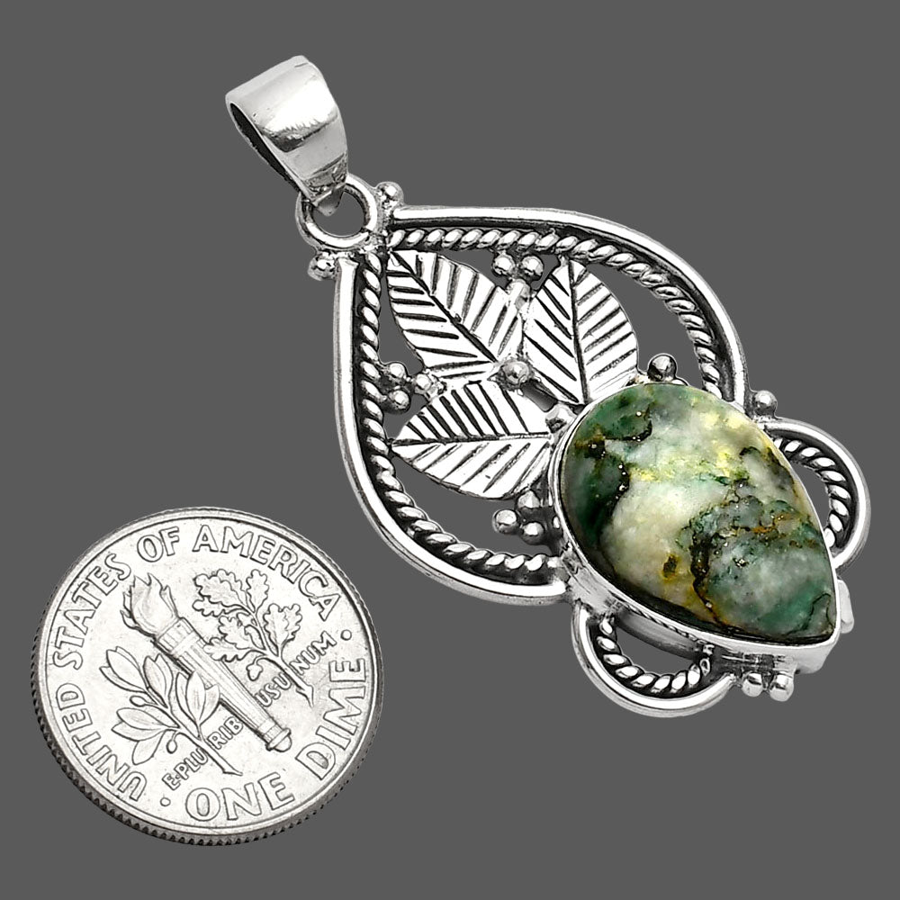 Natural Green Mariposite Pendant P-1258 SDP151934