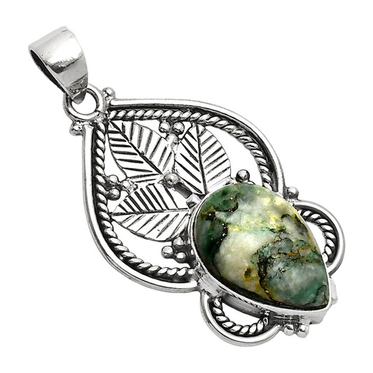 Natural Green Mariposite Pendant P-1258 SDP151934