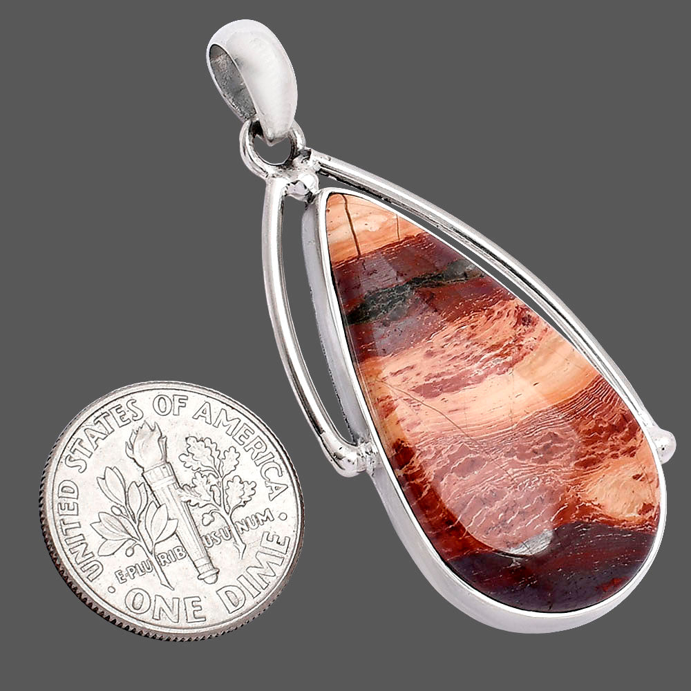 Natural Snake Skin Jasper Pendant P-1566 SDP152369