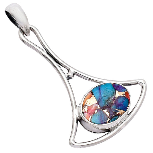 Natural Copper Abalone Shell Pendant P-1574 SDP152384