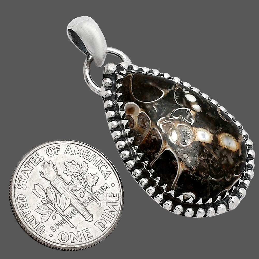 Natural Turtella Jasper - USA Pendant P-1312 SDP152443