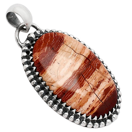 Natural Snake Skin Jasper Pendant P-1312 SDP152460