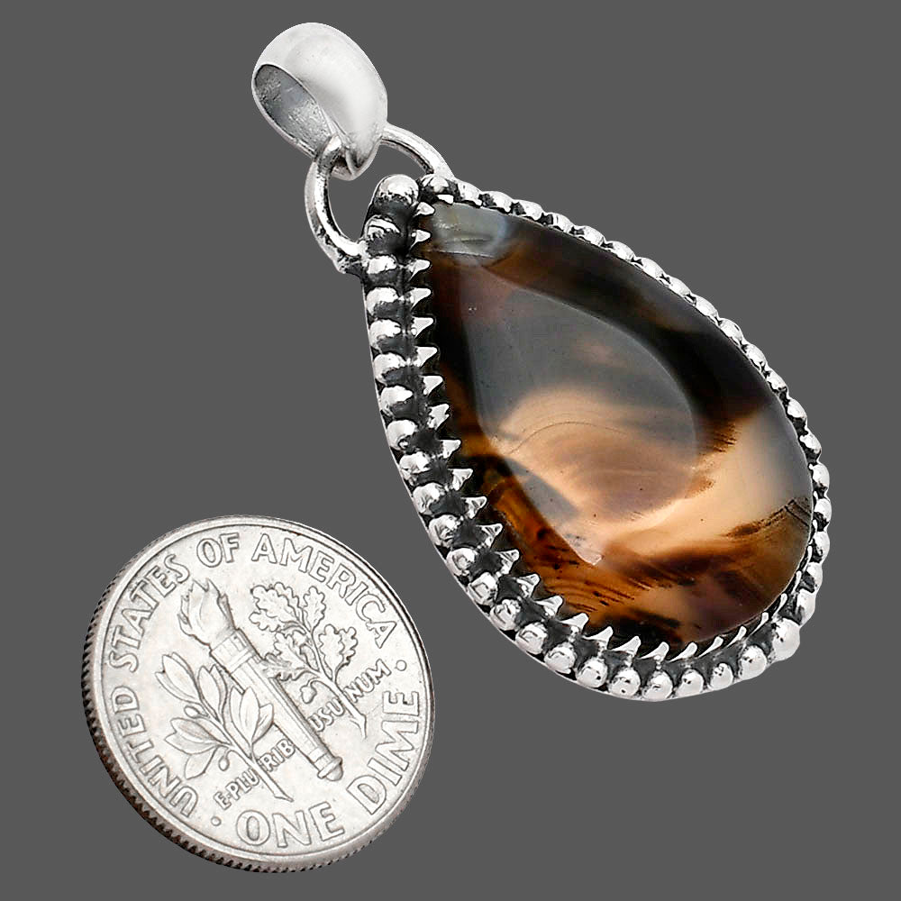 Natural Montana Agate - USA Pendant P-1312 SDP152471