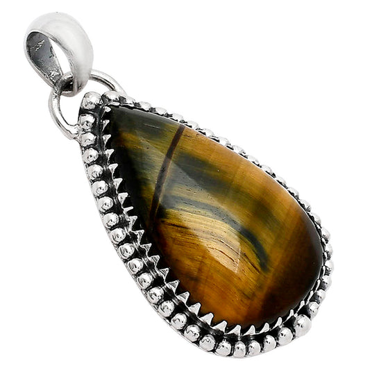 Natural Blue Tiger Eye Pendant P-1312 SDP152485
