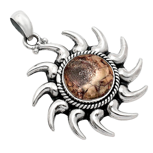 Sun - Natural Mexican Bird Eye Pendant P-1264 SDP152571