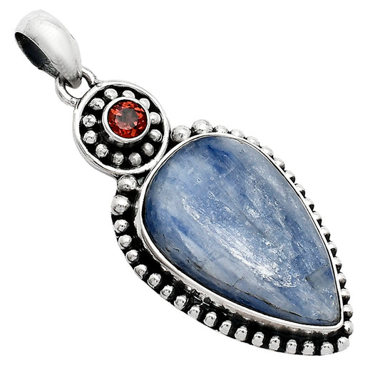 Blue Kyanite - Brazil & Garnet Pendant P-1500 SDP152833