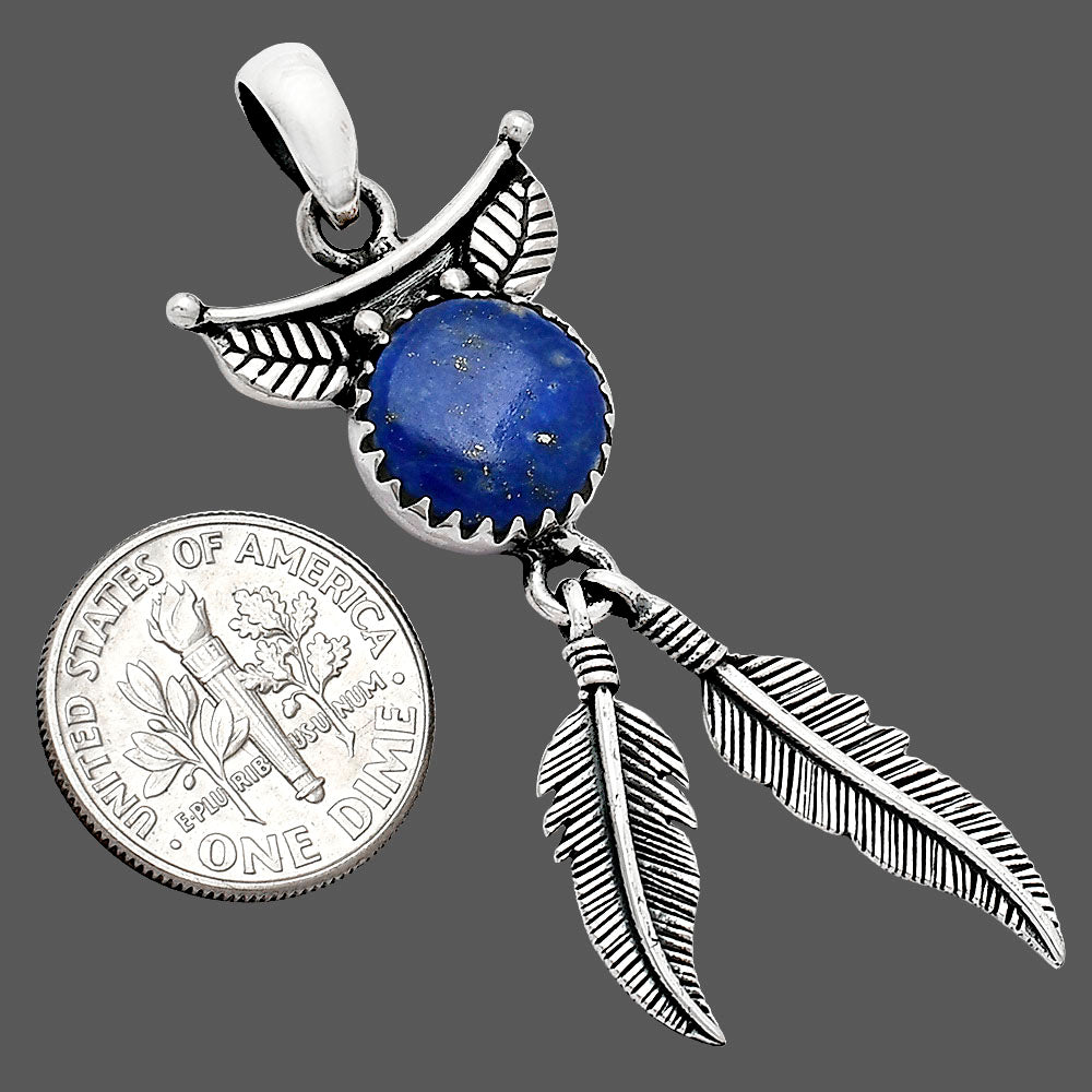 Feather - Lapis Lazuli - Afghanistan Pendant P-1284 SDP152895