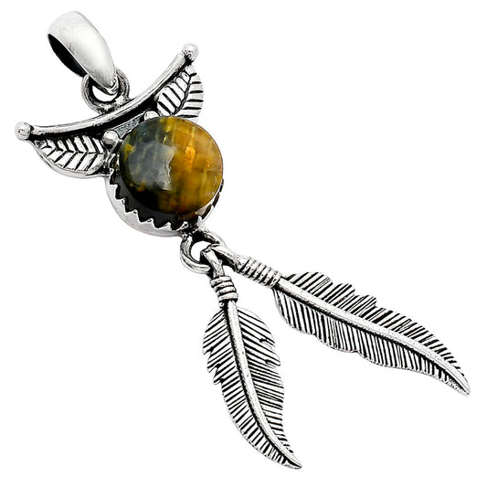 Feather - Natural Nellite Pendant P-1284 SDP152904