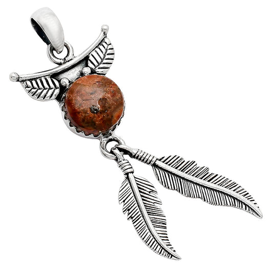 Feather - Rare Cady Mountain Agate Pendant P-1284 SDP152949