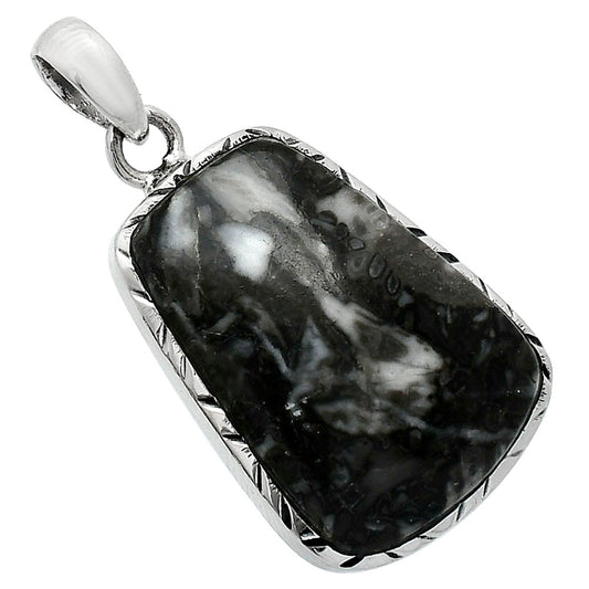 Natural Mexican Cabbing Fossil Pendant P-1079 SDP153022