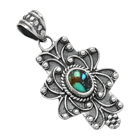 Natural Lucky Charm Tibetan Turquoise Pendant P-1558 SDP153082