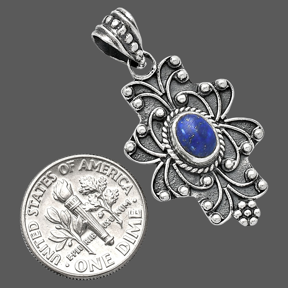 Natural Lapis Lazuli - Afghanistan Pendant P-1558 SDP153086