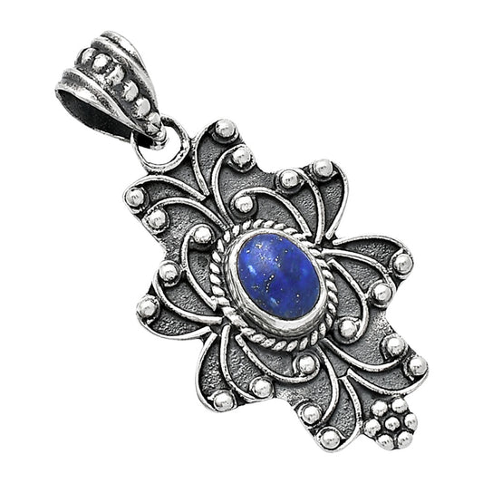 Natural Lapis Lazuli - Afghanistan Pendant P-1558 SDP153086
