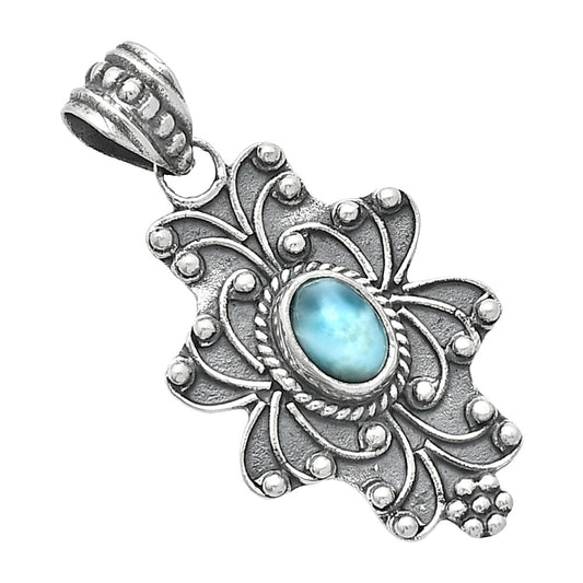 Natural Larimar (Dominican Republic) Pendant P-1558 SDP153087