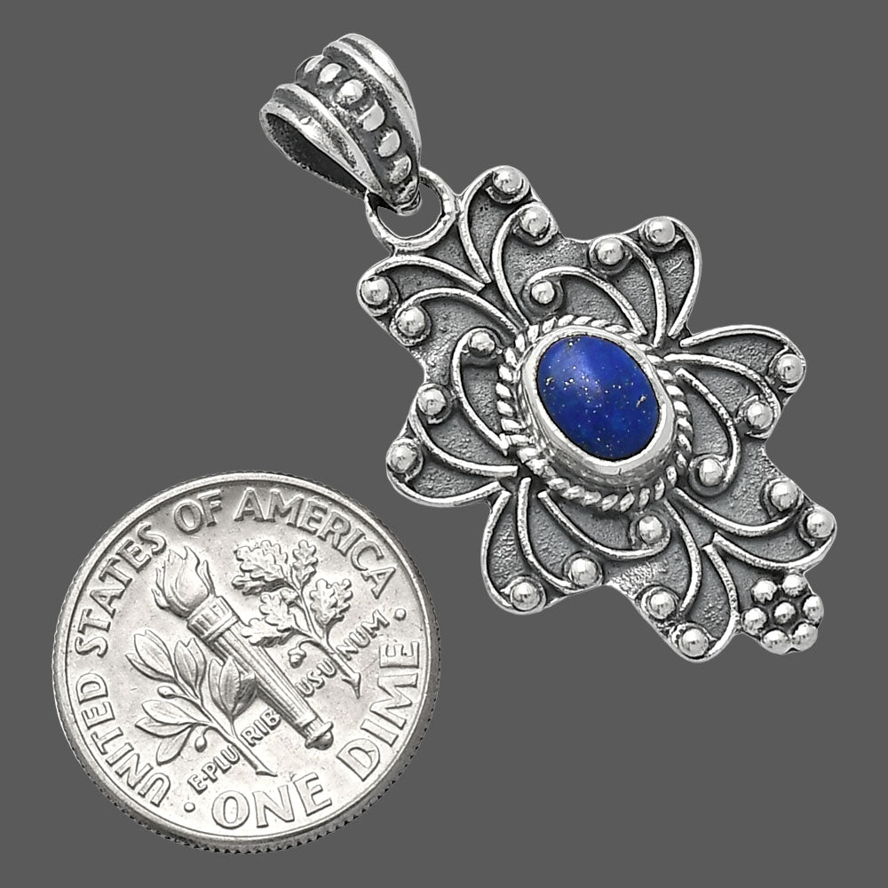 Natural Lapis Lazuli - Afghanistan Pendant P-1558 SDP153105