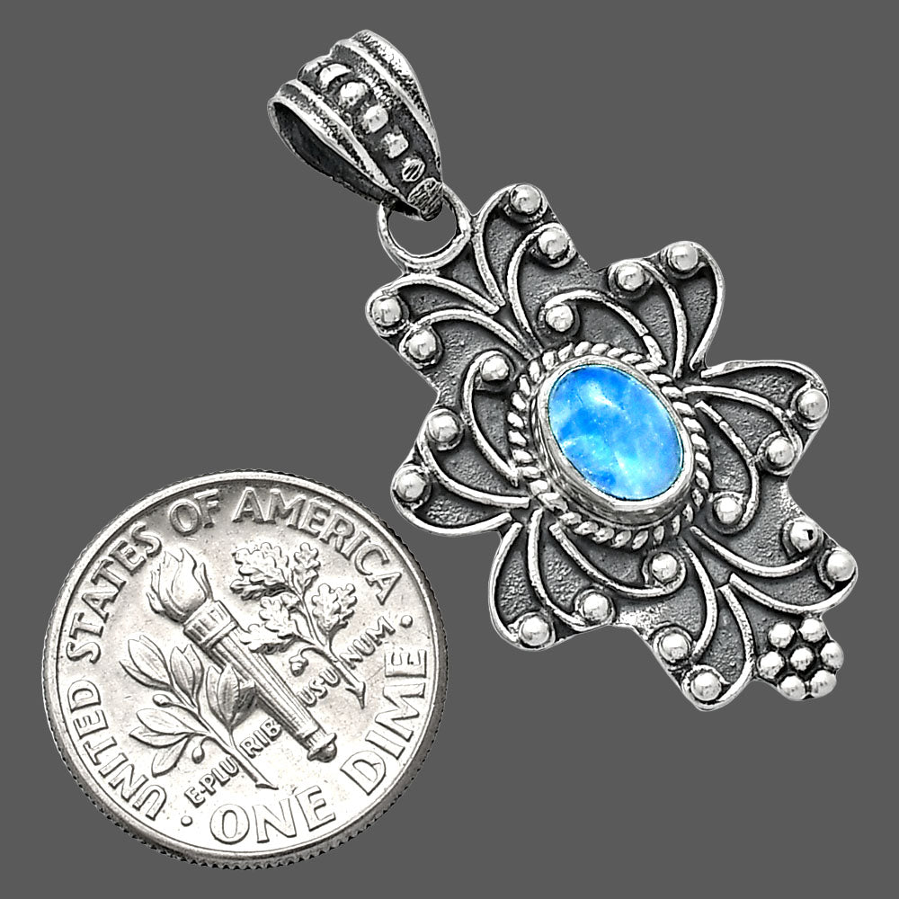 Blue Fire Labradorite - Madagascar Pendant P-1558 SDP153118