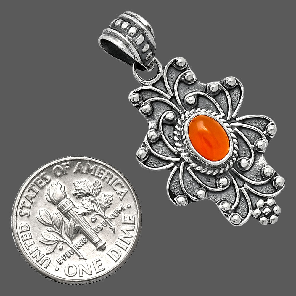 Natural Carnelian Pendant P-1558 SDP153133
