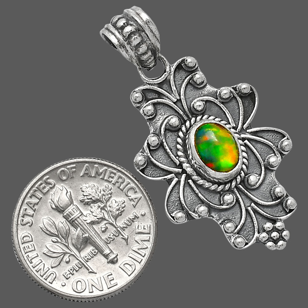 Natural Ethiopian Opal Pendant P-1558 SDP153156