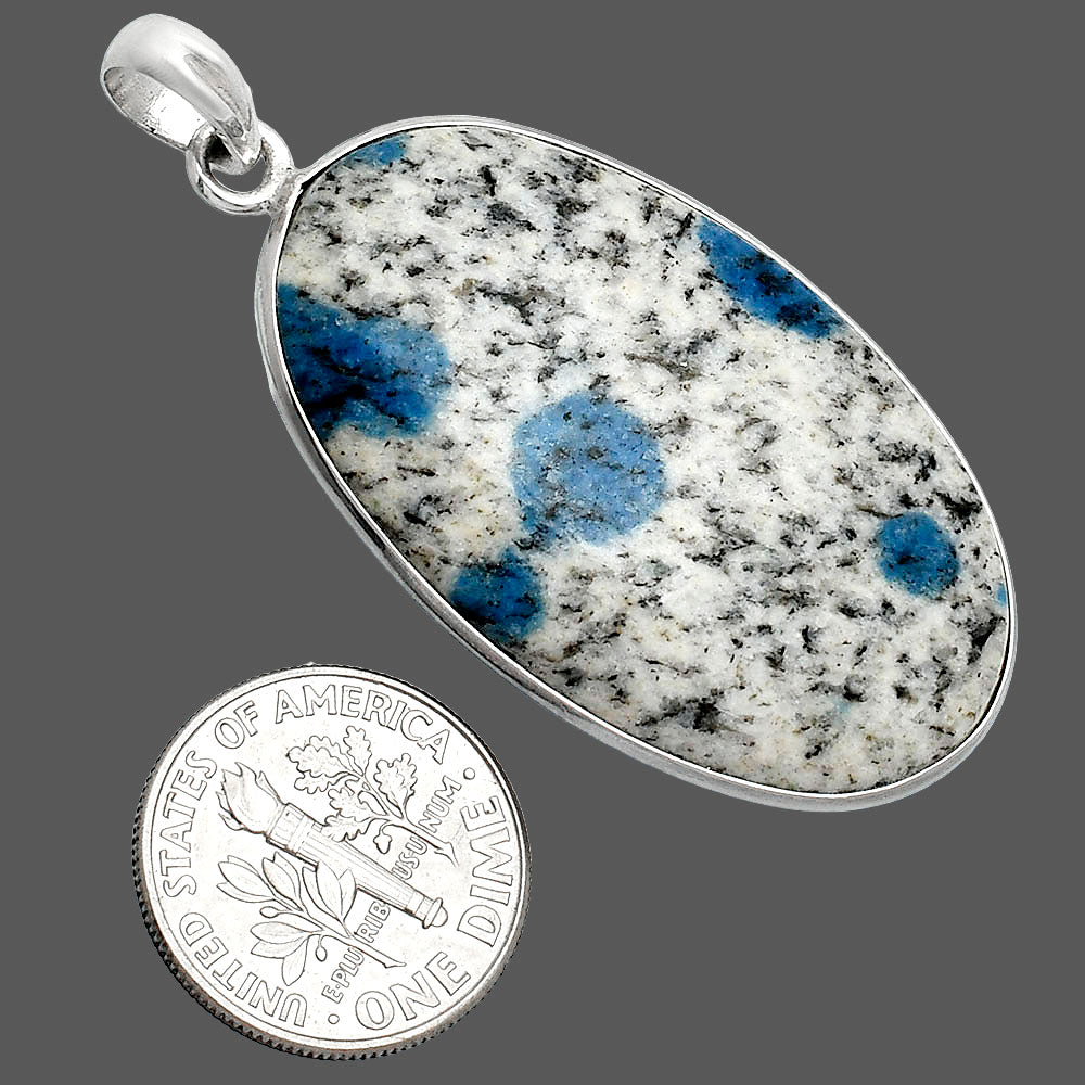 Natural K2 Blue - Azurite In Quartz Pendant P-1001 SDP153333