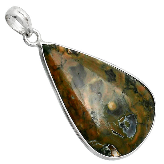 Natural Rhyolite - Rainforest Jasper Pendant P-1001 SDP153366