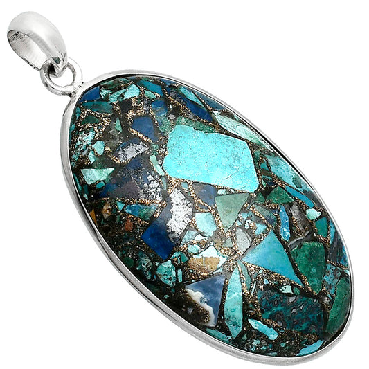 Multi Copper Turquoise - Arizona Pendant P-1001 SDP153490