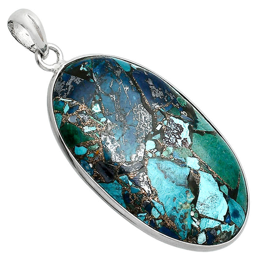 Multi Copper Turquoise - Arizona Pendant P-1001 SDP153571