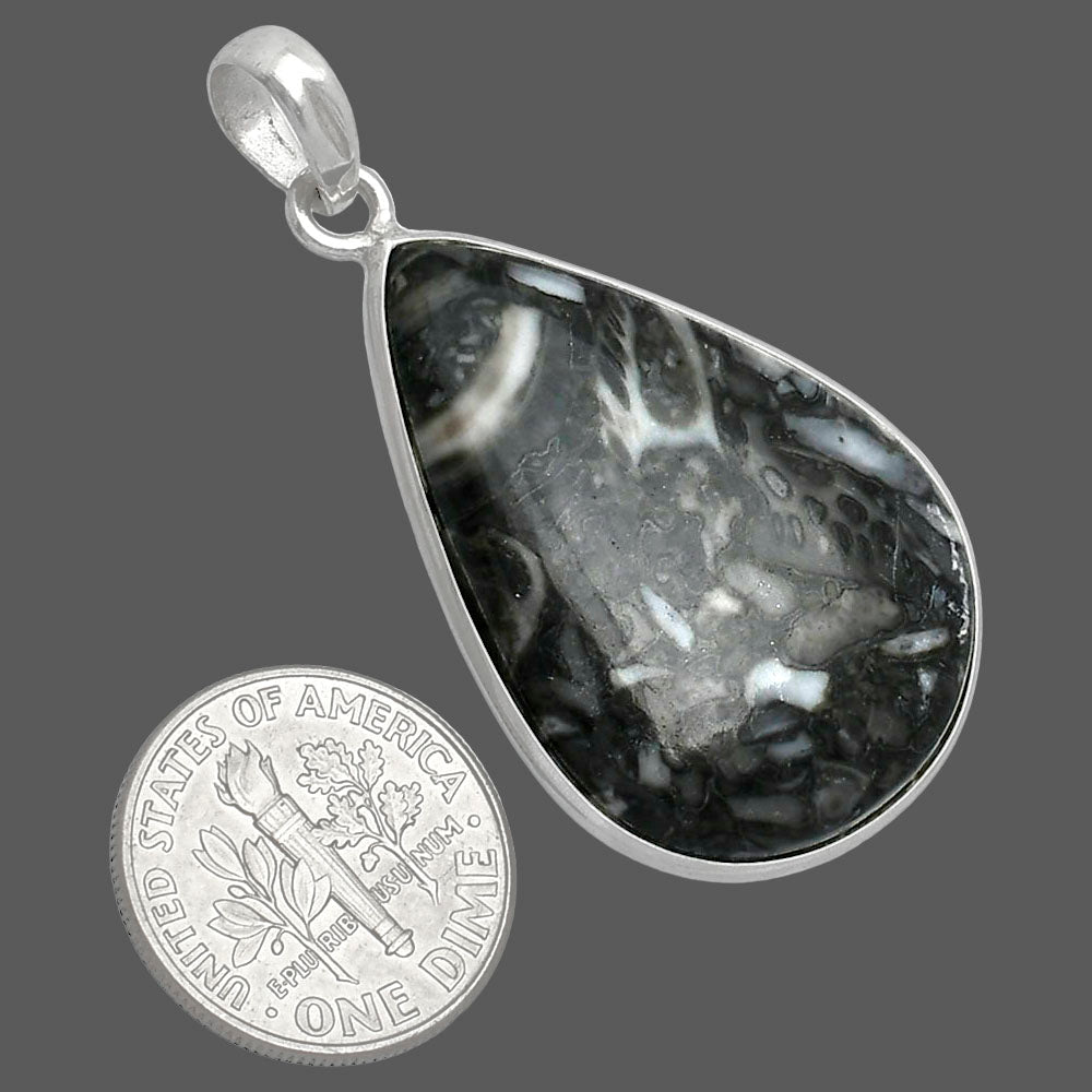 Natural Mexican Cabbing Fossil Pendant P-1001 SDP153587