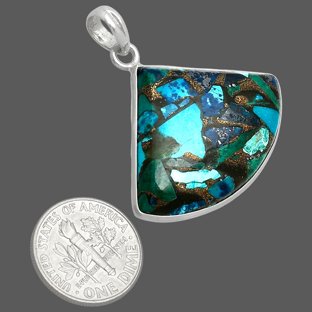 Multi Copper Turquoise - Arizona Pendant P-1001 SDP153616