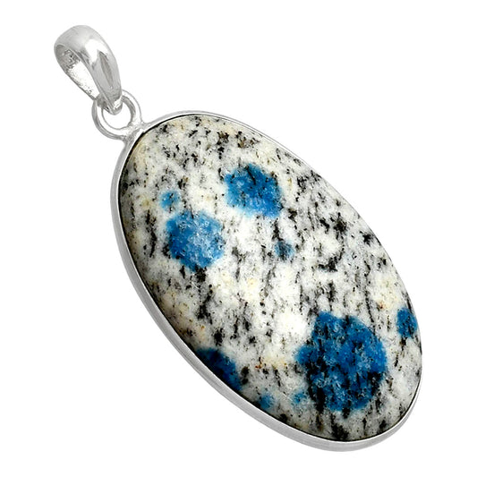 Natural K2 Blue - Azurite In Quartz Pendant P-1001 SDP153657