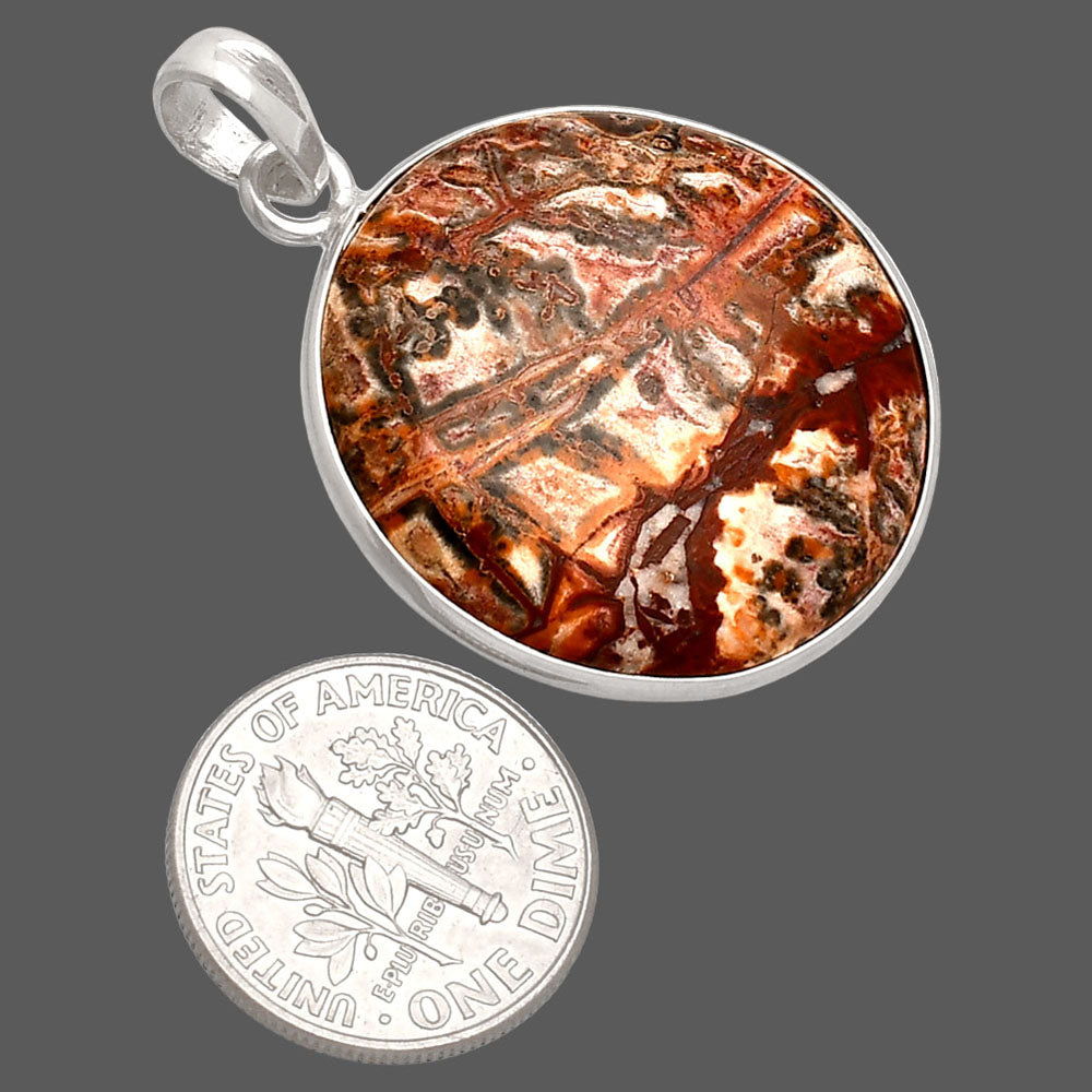 Natural Leopard Skin Jasper Pendant P-1001 SDP153755